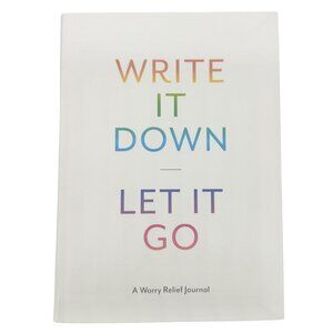 Write It Down Let It Go Worry Relief Journal By Chronicle Books Hardcover